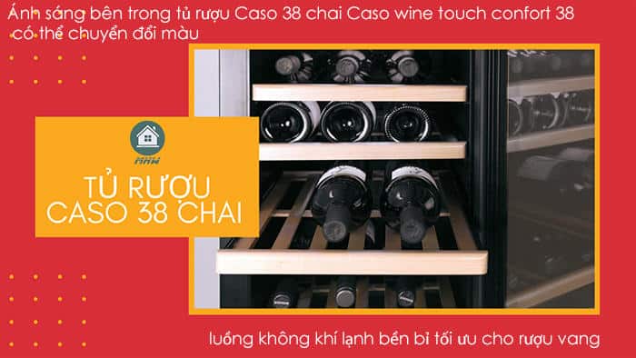 Tủ Rượu Caso WineTouch Confort 38 Chai