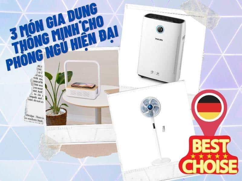 gia dụng thông minh cho phòng ngủ
