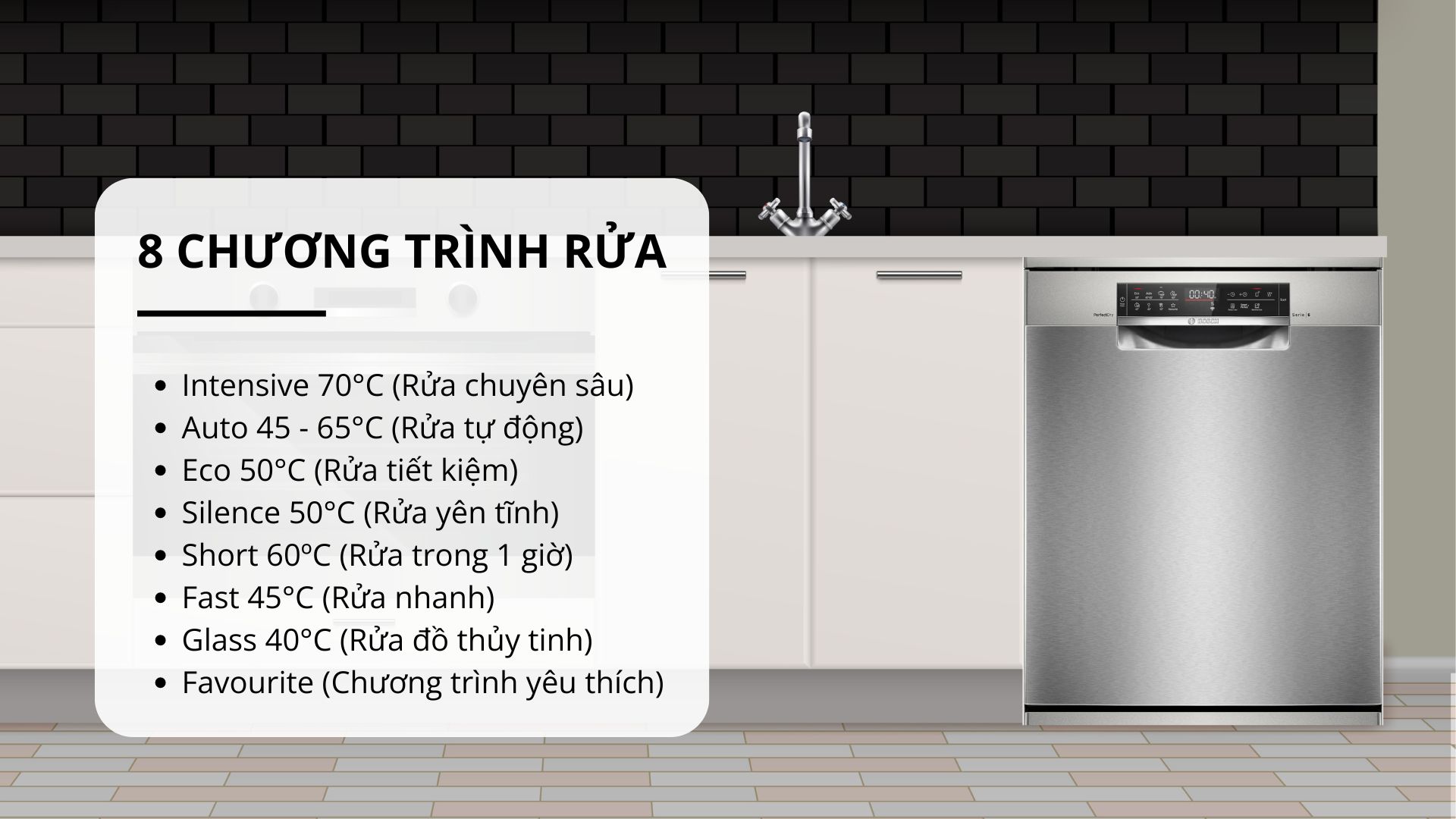 Máy rửa chén Bosch SMS6ZCI49E Series 6 Độc Lập