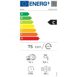 May rua chen Bosch SMS6ZCI49E Series 6 doc lap Gia Dụng Đức Sài Gòn