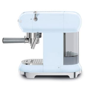 MÁY PHA CAFE SMEG ECF01PBEU màu xanh dương pastel siêu đa năng, giúp bạn có những tách cafe hoàn hảo nhất
