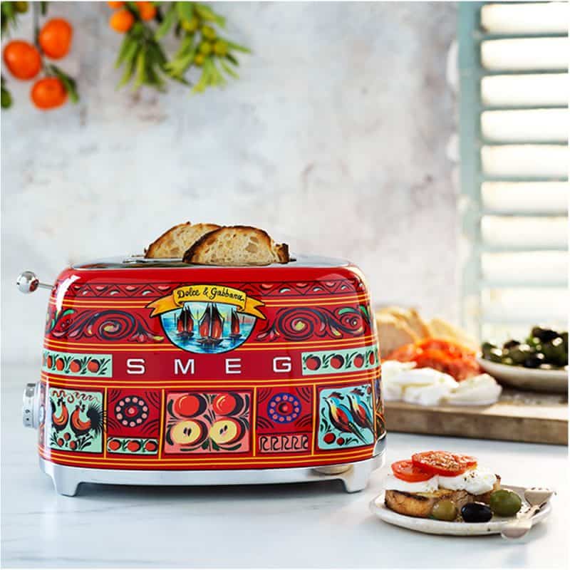 Máy Nướng Bánh Mì SMEG & Dolce&Gabbana TSF01DGEU Sicily Tình Yêu Của Tôi