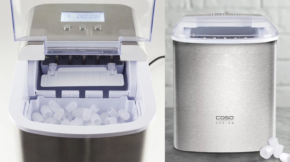 Máy làm đá Caso 3302 IceChef Pro - Tiện ích nổi bật với vỏ máy cách nhiệt và nắp trong suốt