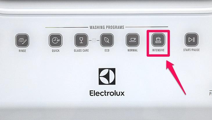 chương trình rửa của máy rửa chén electrolux