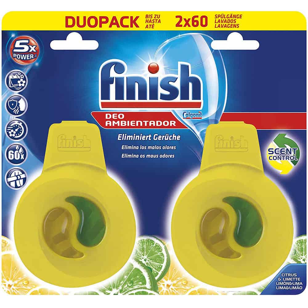 Khử Mùi Máy Rửa Bát Finish DuoPack 2x60