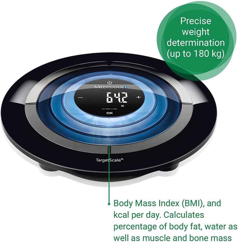 Cân Điện Tử Medisana 40413 TargetScale 3.0 Bluetooth Digital Body Fat Scale