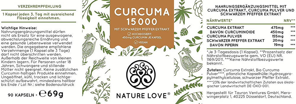 Viên Nang Nghệ Nature Love Curcuma 15000