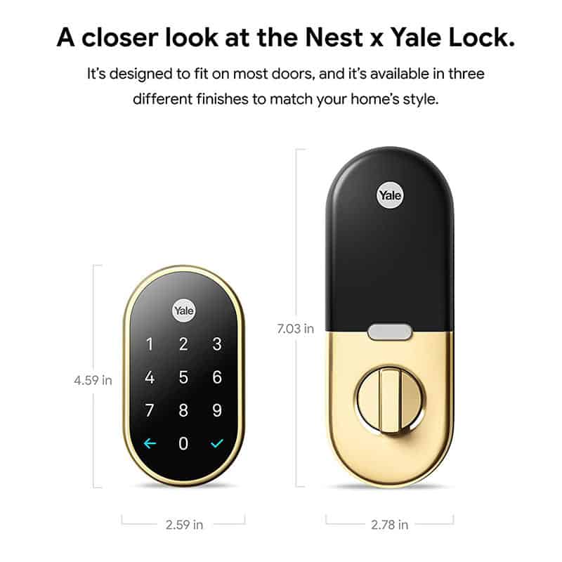 Google Nest x Yale Lock