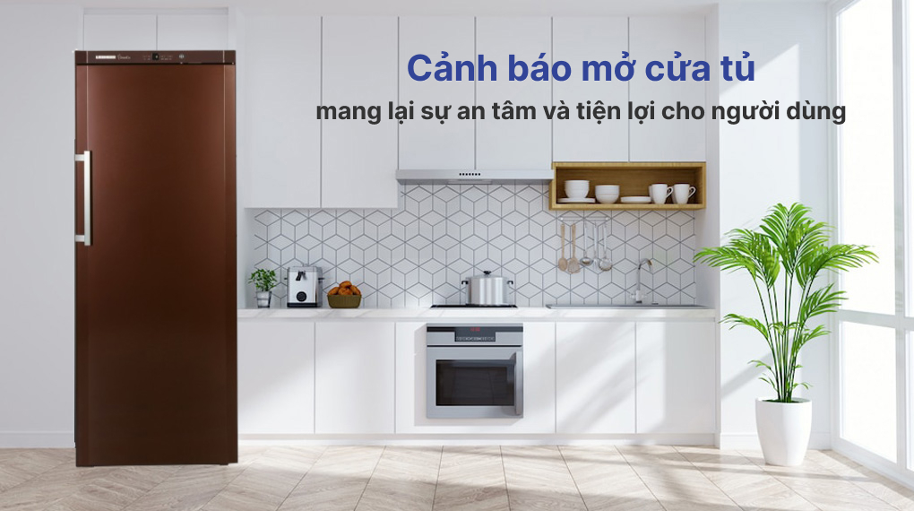 Cảnh báo mở cửa tủ - Tủ bảo quản rượu vang Liebherr WKt 6451 GrandCru 321 chai độc lập