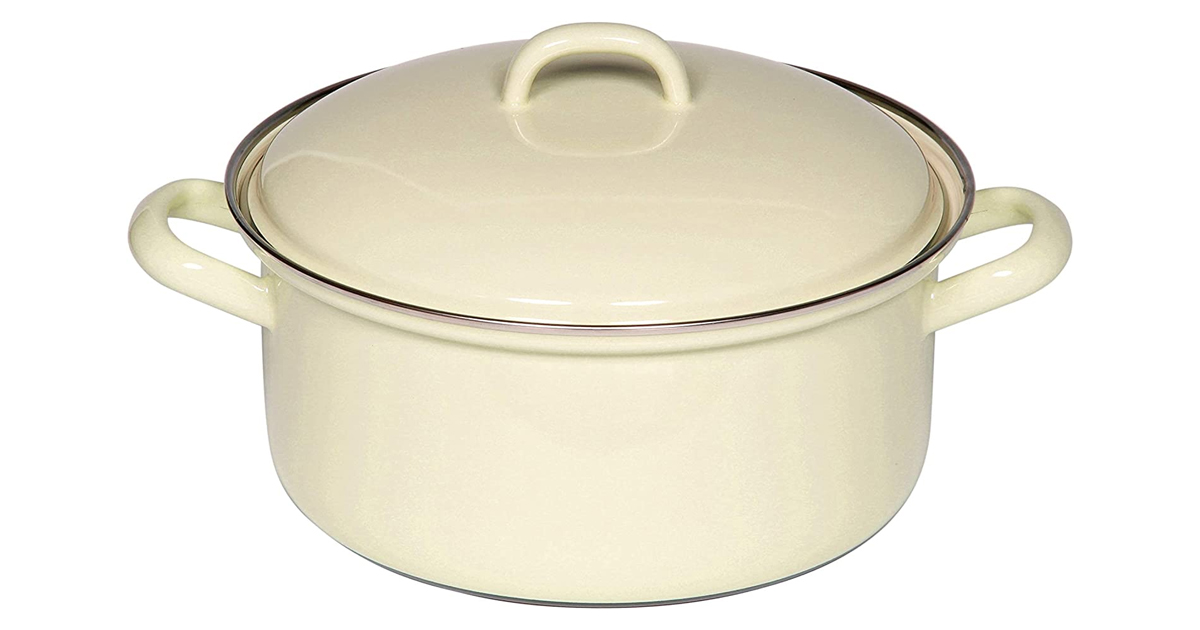 RIESS Mestolo Classico In Acciaio Smaltato 38 Cm - Bianco, Prodotto In Austria, Resistente E Igienico - 4