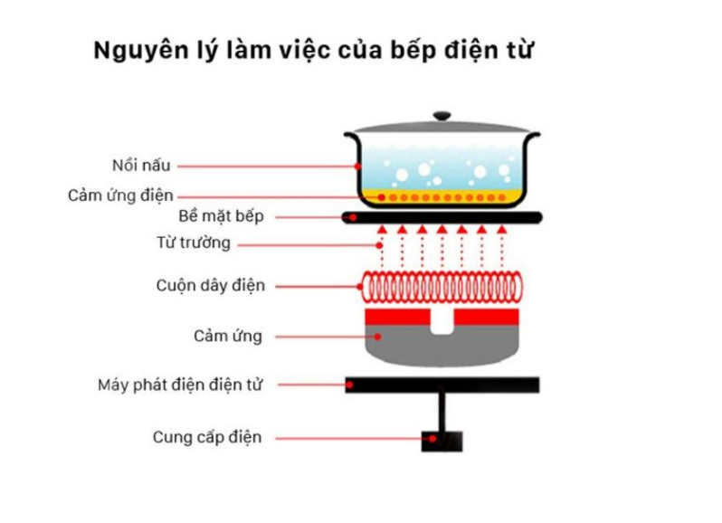 Nguyên lý hoạt động của bếp từ 