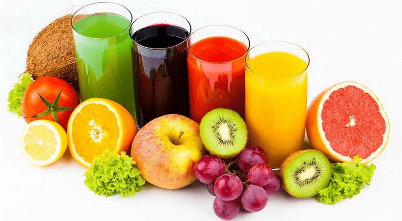 Mix trái cây với nhau tạo thành nước ép rất tốt cho sức khỏe
