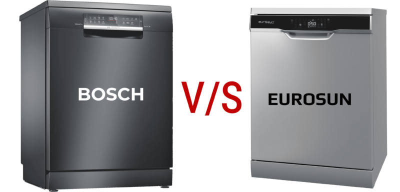 So sánh máy rửa bát Bosch và Eurosun
