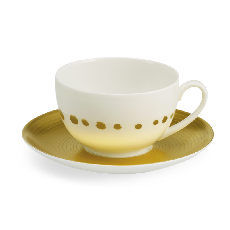 Cốc cà phê, trà dáng tròn Dibbern Golden Pearls 0110802000 0.25L
