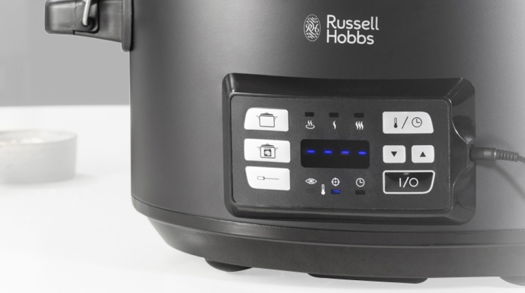 Nồi nấu chậm Sous vide Russell Hobbs 6,5 lít 25630-56 3in1 - Bảng điều khiển, chế độ nấu Nồi nấu chậm Sous vide Russell Hobbs 6,5 lít 25630-56 3in1