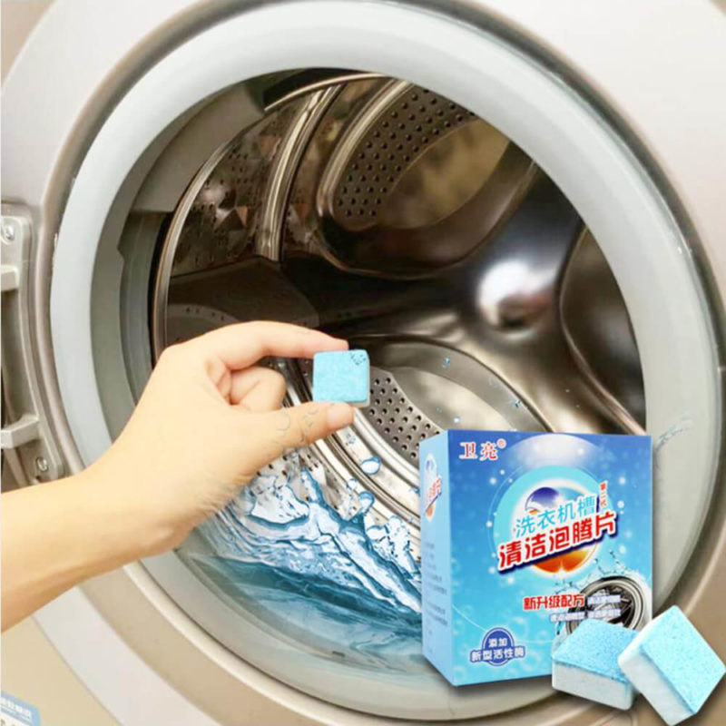 Vệ sinh máy giặt cửa ngang bằng chất tẩy rửa