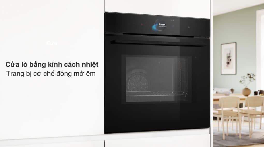 Lò nướng kèm vi sóng và bơm hơi nước Bosch HNG978QB1 Serie 8 âm tủ-Tổng quan thiết kế Lò nướng kèm vi sóng và bơm hơi nước Bosch HNG978QB1 Serie 8 âm tủ-Tổng quan thiết kế