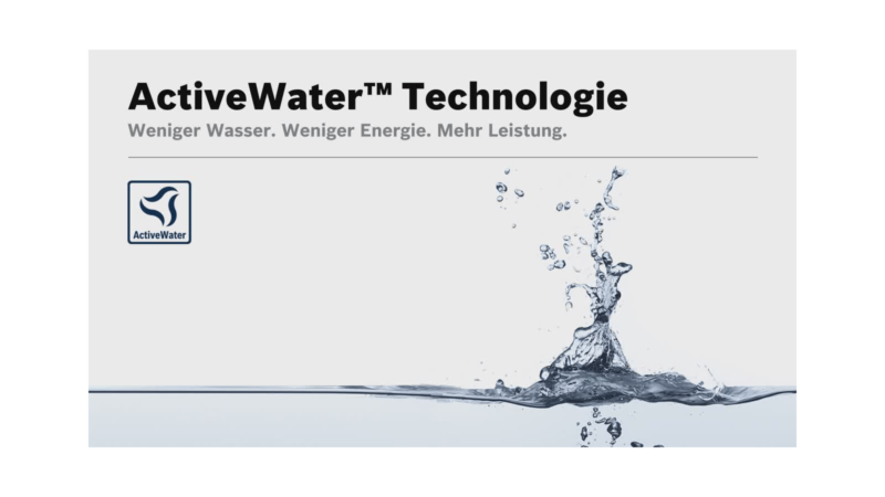 Cảm biến công nghệ ActiveWater, máy rửa bát Bosch, tiết kiệm nước