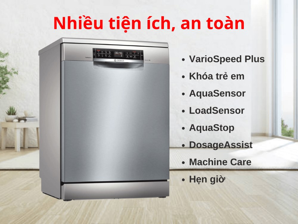 Lợi ích của DosageAssist trên máy rửa bát Bosch