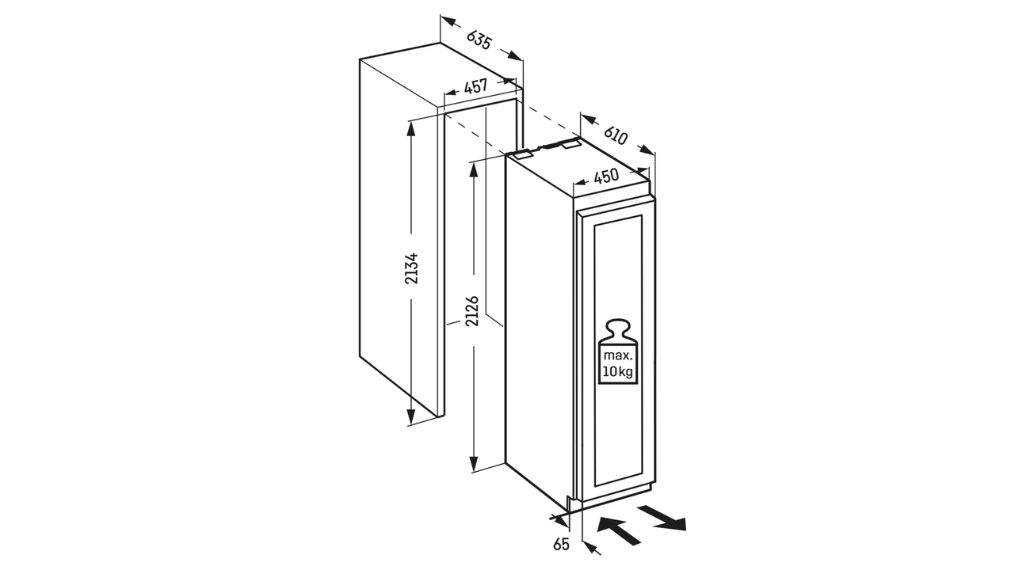 Tủ bảo quản rượu vang Liebherr EWT 9175 Monolith 75 chai