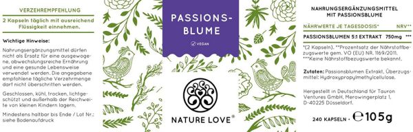 Viên Nang Nature Love PassionsBlume 240 Viên - Chiết Xuất Từ Hoa Lạc Tiên-3