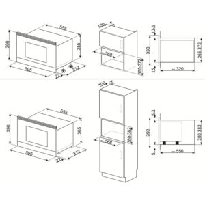 Lo vi song kem nuong SMEG Cortina MP722PO 3 Gia Dụng Đức Sài Gòn