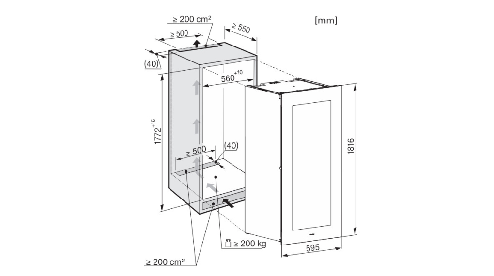 Tủ bảo quản rượu vang Miele KWT 6722 iGS 83 chai âm tủ