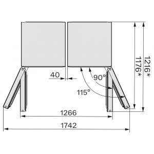 Tu dong ket hop tu ruou 287 lit Miele KWNS 4784 DE 8 Gia Dụng Đức Sài Gòn