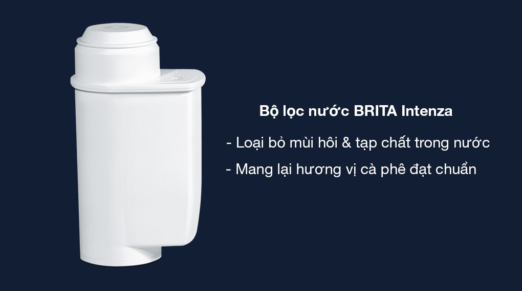 Máy pha cà phê Siemens TQ513D01 EQ500 - Duy trì hương vị cà phê với bộ lọc nước BRITA Intenza