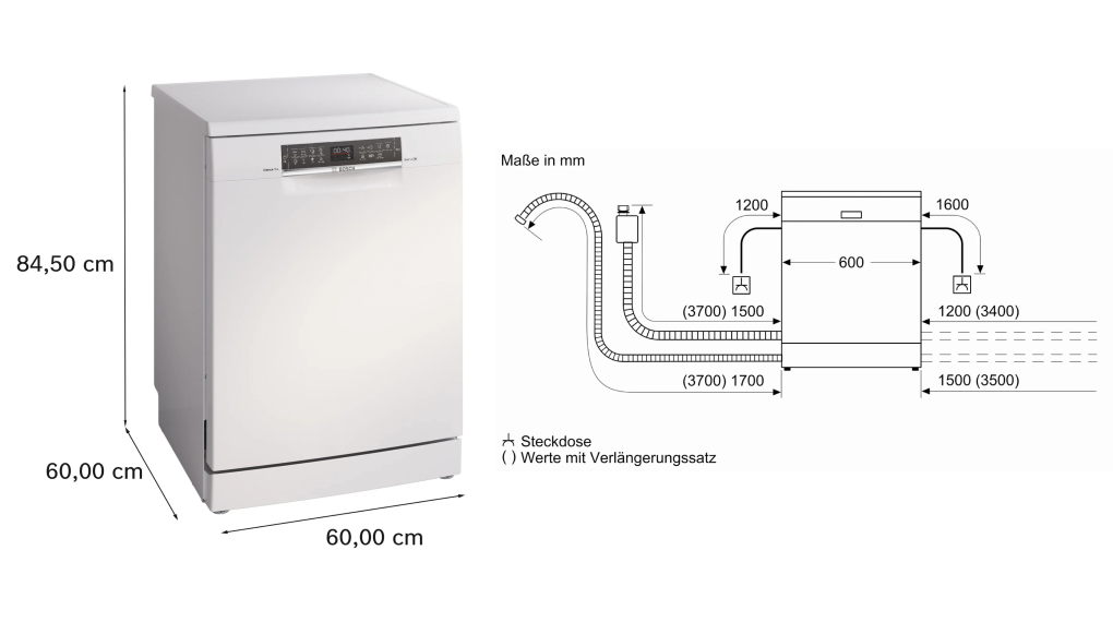 Máy rửa bát độc lập Bosch SMS6ECW00E Serie 6