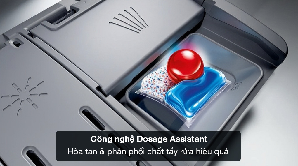 Máy rửa chén độc lập Bosch SMS6ECW07E Serie 6 - Hỗ trợ phân phối chất tẩy rửa Dosage Assistant