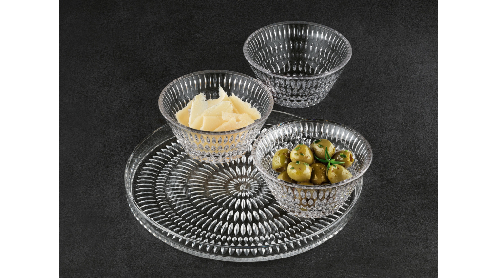 Bộ chén dĩa pha lê 4 món Nachtmann 105766 Ethno Serving Set