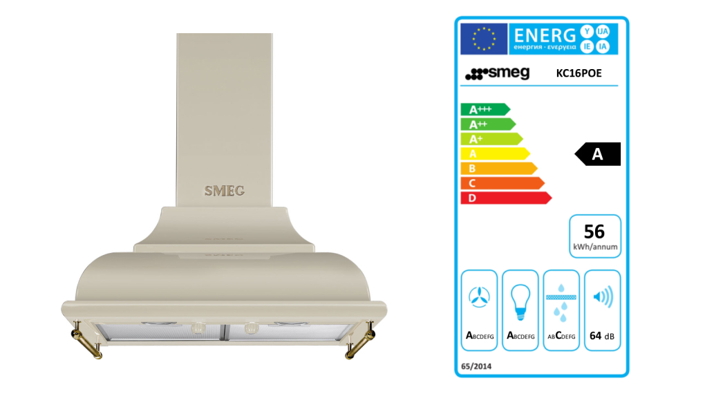 Máy hút mùi áp tường Smeg Cortina KC16