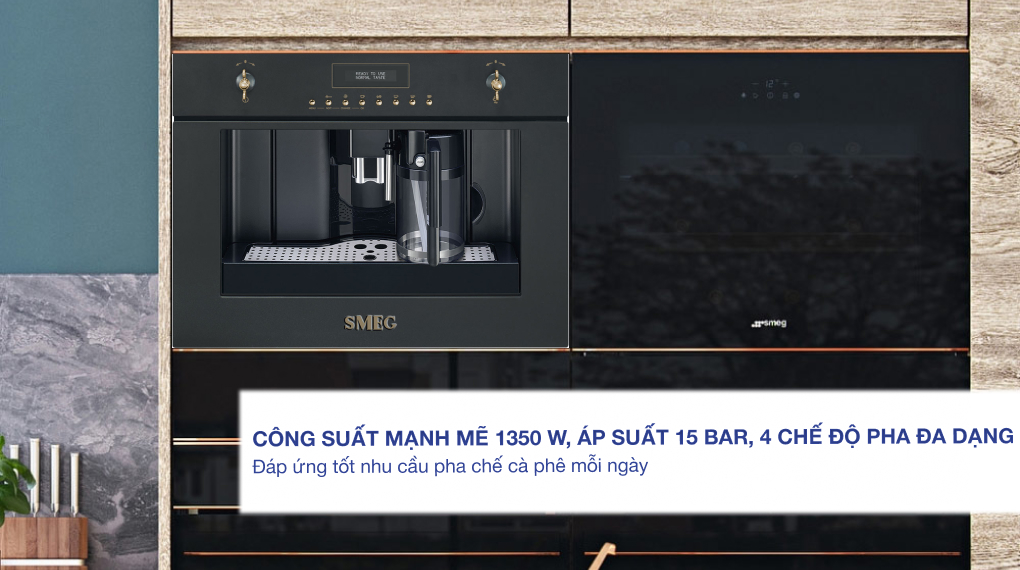 may pha cafe tu dong smeg coloniale cms8451 am tu 1 2 Gia Dụng Đức Sài Gòn