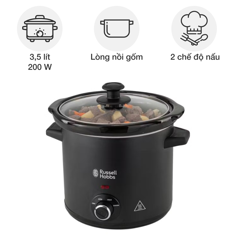 Nồi nấu chậm Russell Hobbs 3,5 lít 24180-56 Chalkboard