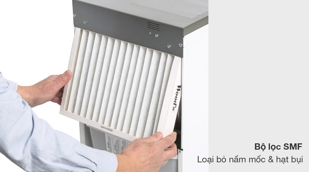 Máy hút ẩm kèm lọc không khí Wood’s LD48Pro+-Bộ lọc SMF nấm mốc và hạt Máy hút ẩm kèm lọc không khí Wood’s LD48Pro+-Bộ lọc SMF nấm mốc và hạt