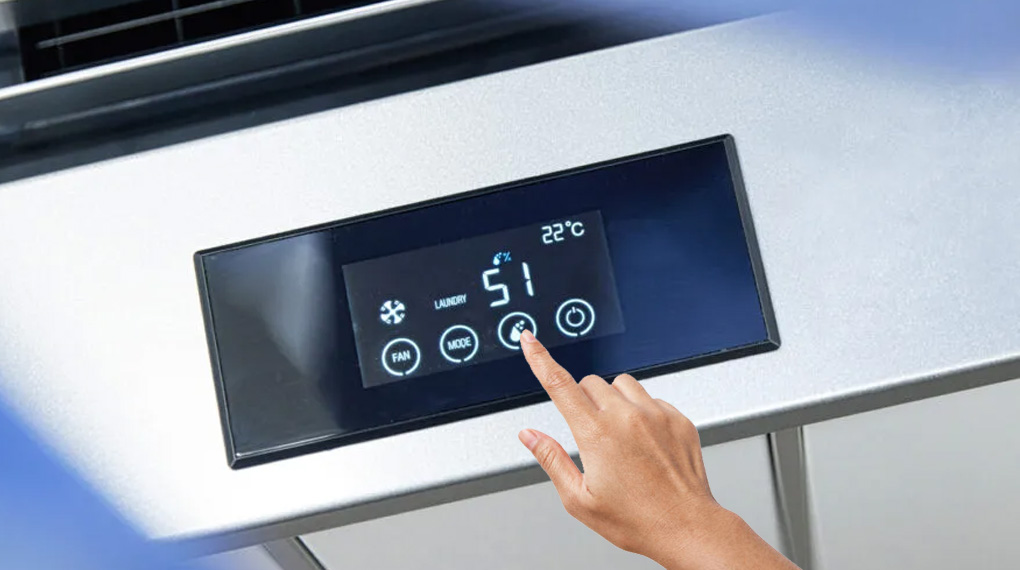 Máy hút ẩm kèm lọc không khí Wood’s LD48Pro+-Thao tác dễ dàng trên bảng điều khiển Máy hút ẩm kèm lọc không khí Wood’s LD48Pro+-Thao tác dễ dàng trên bảng điều khiển