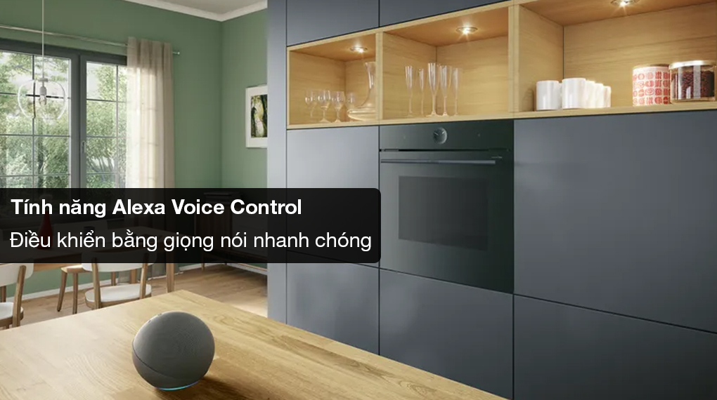 Máy hút mùi áp tường Bosch DWK81AN60 Series 6 - Điều khiển bằng giọng nói nhờ tính năng Alexa Voice Control