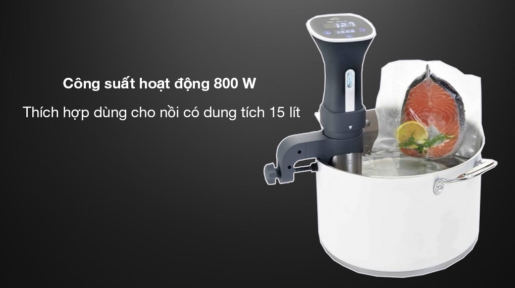 Máy nấu chậm sous vide Lacor Gourmet - Công suất hoạt động 800 W