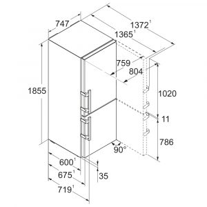 tu lanh liebherr 410 lit cbnsdh 7653 prime biofresh nofrost 10 Gia Dụng Đức Sài Gòn