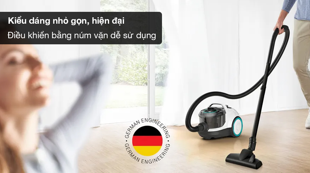 Máy hút bụi dạng hộp Bosch BGS21WHYG ProHygienic Series 4 - Tổng quan thiết kế