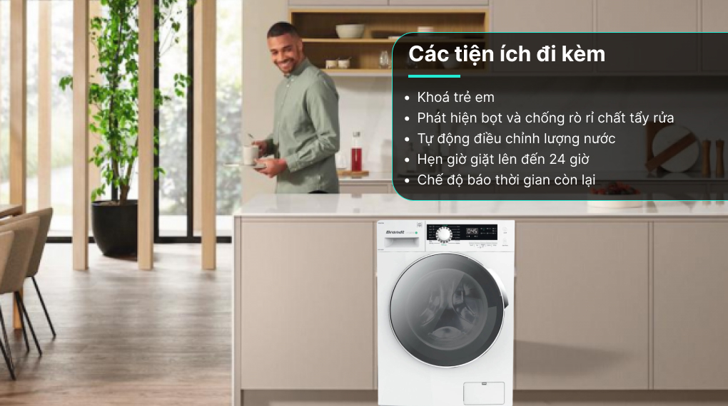 Máy giặt Brandt WFB124QWA