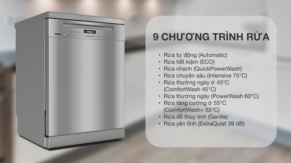 Máy rửa chén độc lập Miele G 7130 SC Front AutoDos