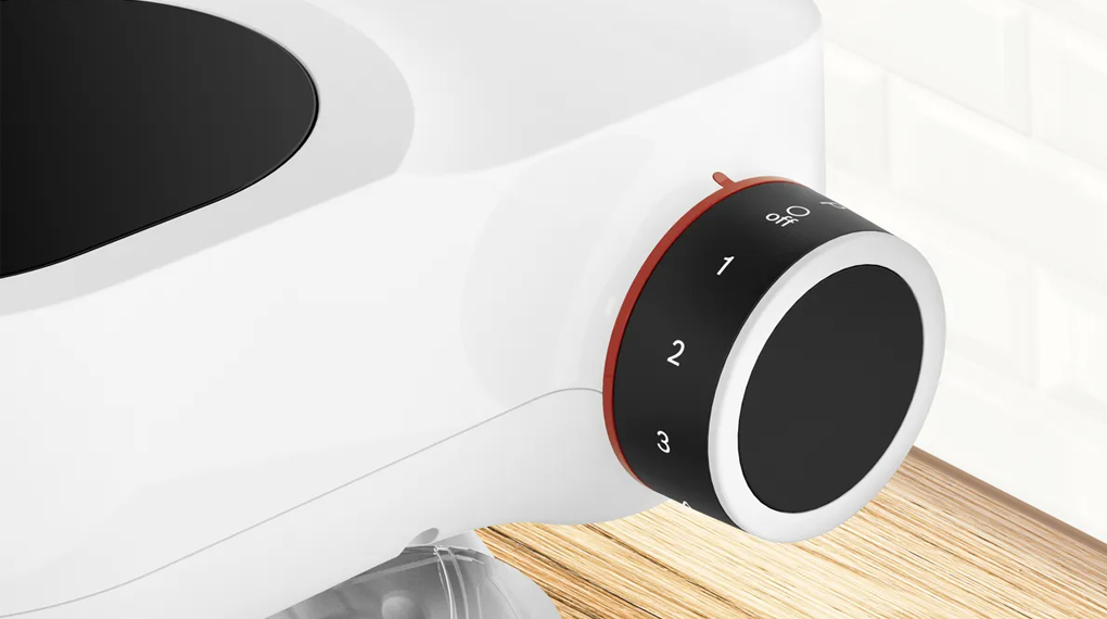 Máy trộn bột đa năng Bosch MUMS2EW20 - Bảng điều khiển dạng núm xoay