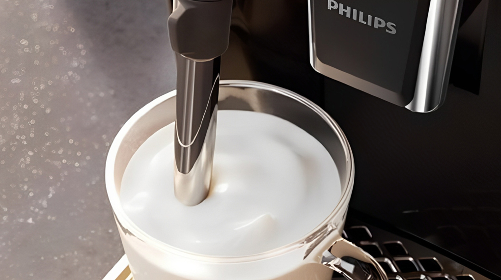 Máy pha cafe tự động Philips EP2220/10 Series 2200 - Bọt sữa thơm ngậy cùng vòi đánh sữa thủ công Classic Milk Frother
