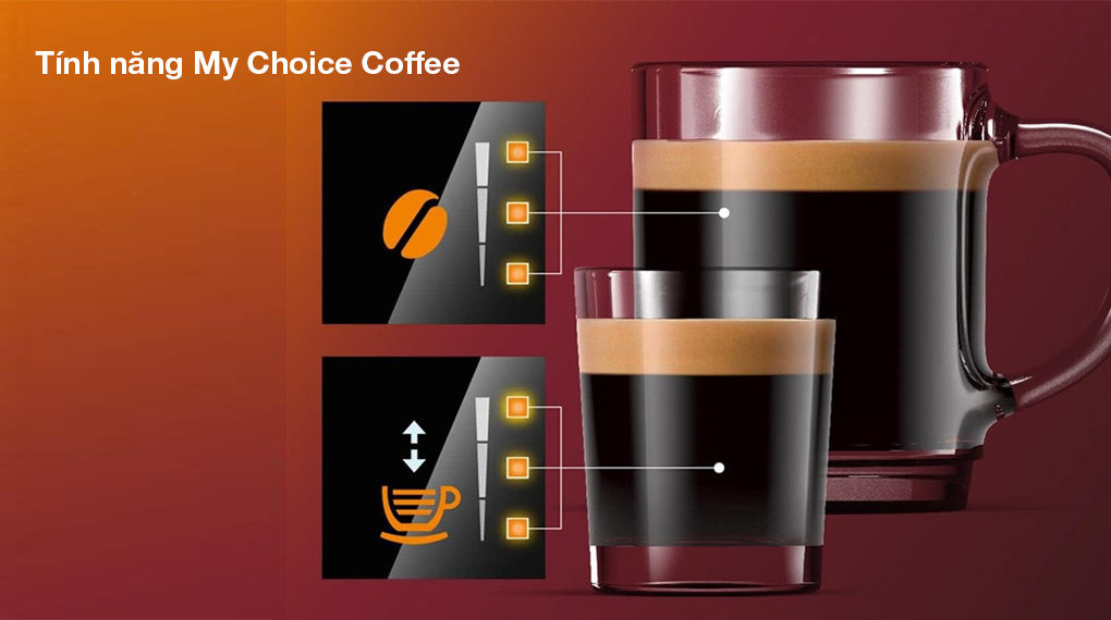 Máy pha cafe tự động Philips EP2220/10 Series 2200 - Nâng cao trải nghiệm thưởng thức cùng tính năng My Choice Coffee