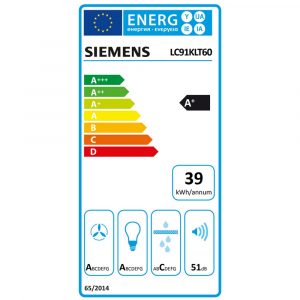 Máy hút mùi áp tường Siemens LC91KLT60 iQ700