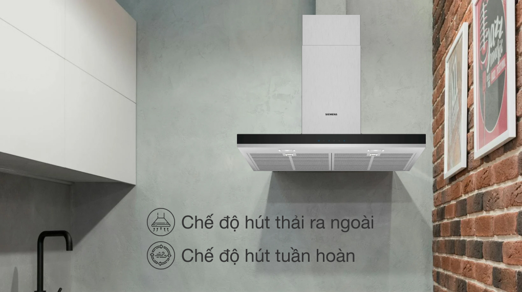 Máy hút mùi áp tường Siemens LC77BHM50 iQ300