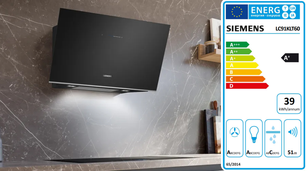 Máy hút mùi áp tường Siemens LC91KLT60 iQ700