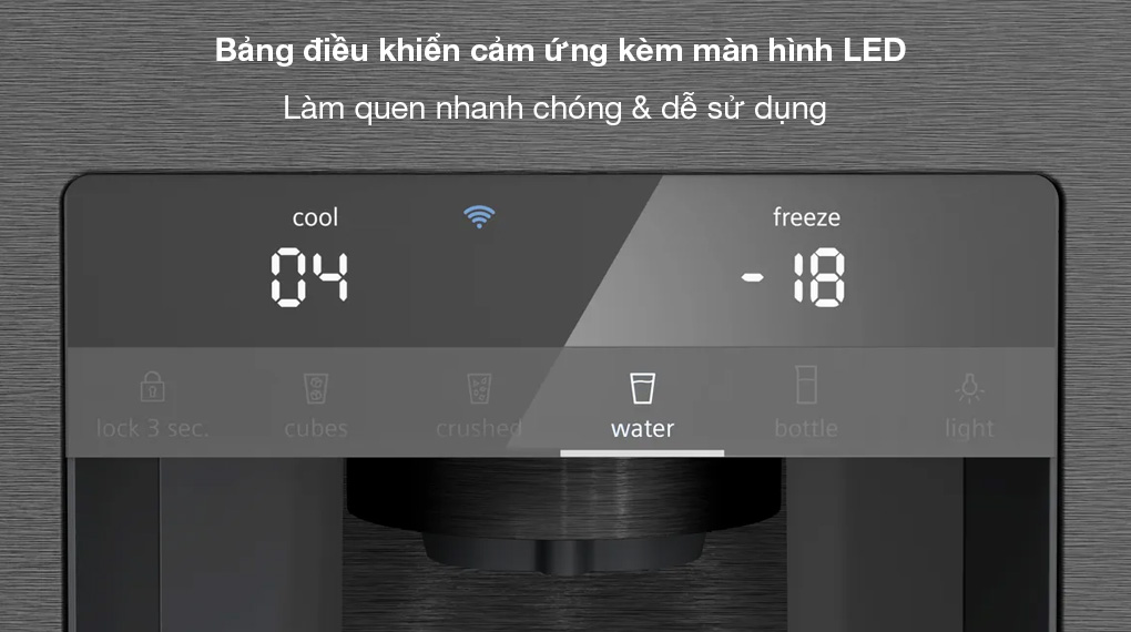 Tủ lạnh Siemens 574 lít KF96DPXEA iQ700 - Bảng điều khiển cảm ứng